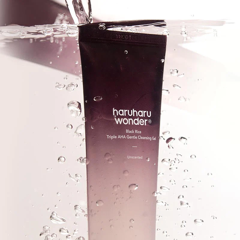 Haruharu wonder — Gel Nettoyant Doux Triple AHA au Riz Noir - 100ml – Image 3