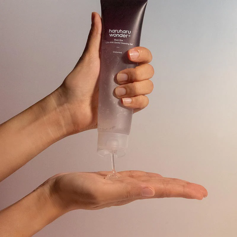 Haruharu wonder — Gel Nettoyant Doux Triple AHA au Riz Noir - 100ml – Image 4