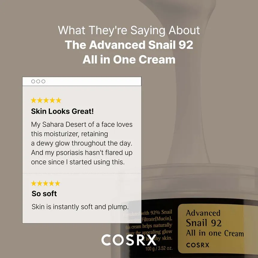 COSRX — Crème tout-en-un Advanced Snail 92 - 100g – Image 7