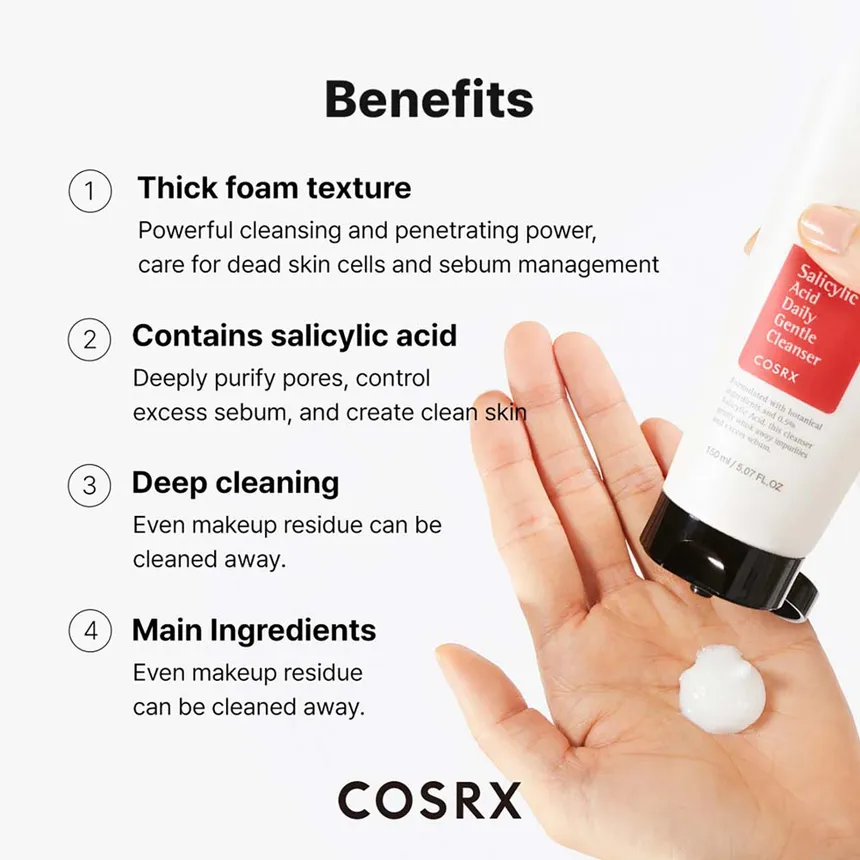 COSRX — Salicylic Acid Daily Gentle Cleanser – Image 5