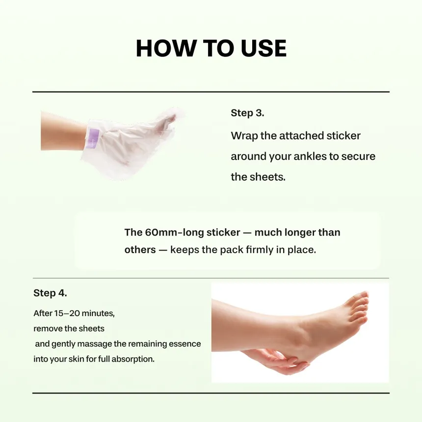 Baren — Masque pour les pieds à réparation rapide CICA SOS - 3pièces – Image 6