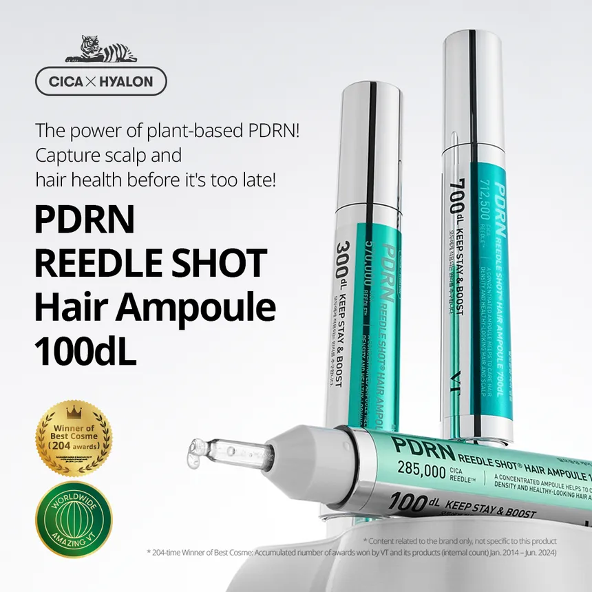 VT - PDRN Reedle Shot Hair Ampoule 100dL - Ampoule PDRN régénérante capillaire – Image 2