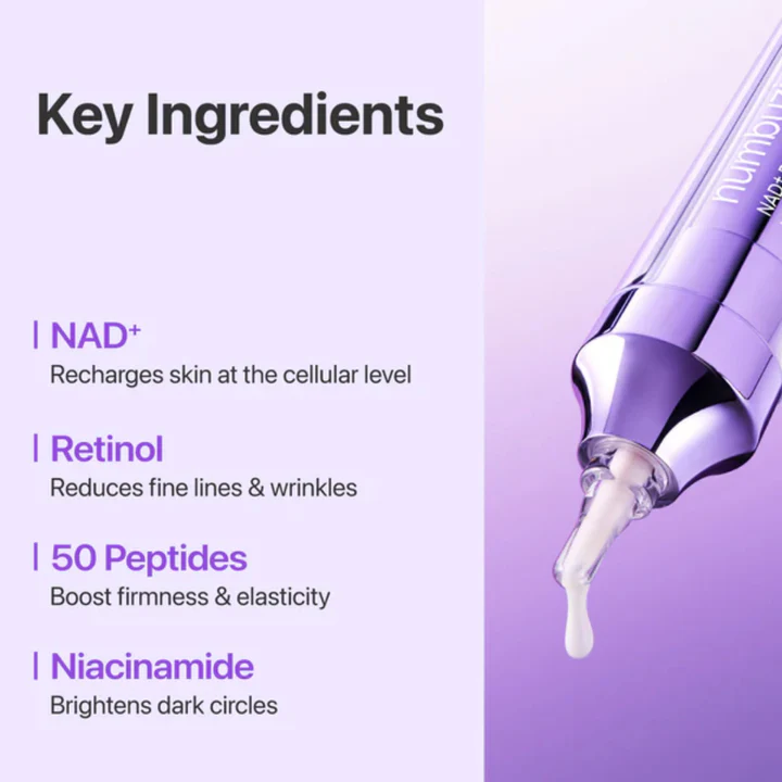 numbuzin - Crème contour des yeux Volumetox au rétinol NAD+ n° 9 - 10ml – Image 6