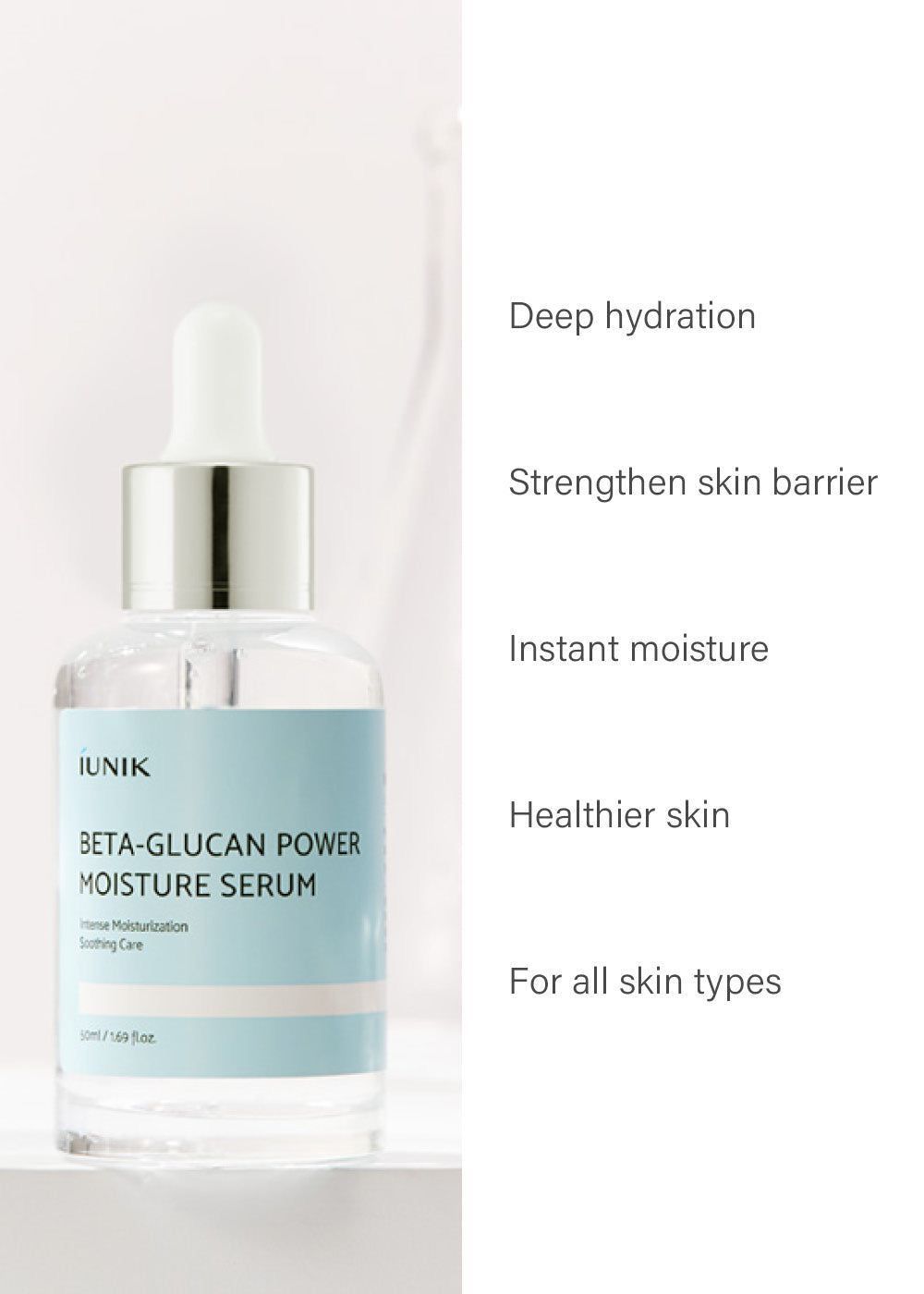 iUNIK - Beta-Glucan Power Moisture Serum - Sérum hydratant – Image 3