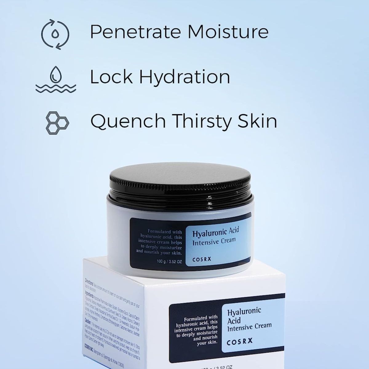 COSRX - Hyaluronic Acid Intensive Cream - Crème intensive à l'acide hyaluronique – Image 4