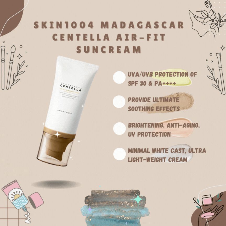 SKIN1004 - Madagascar Centella Air Fit Suncream Light - Crème solaire - 50 ml – Image 2