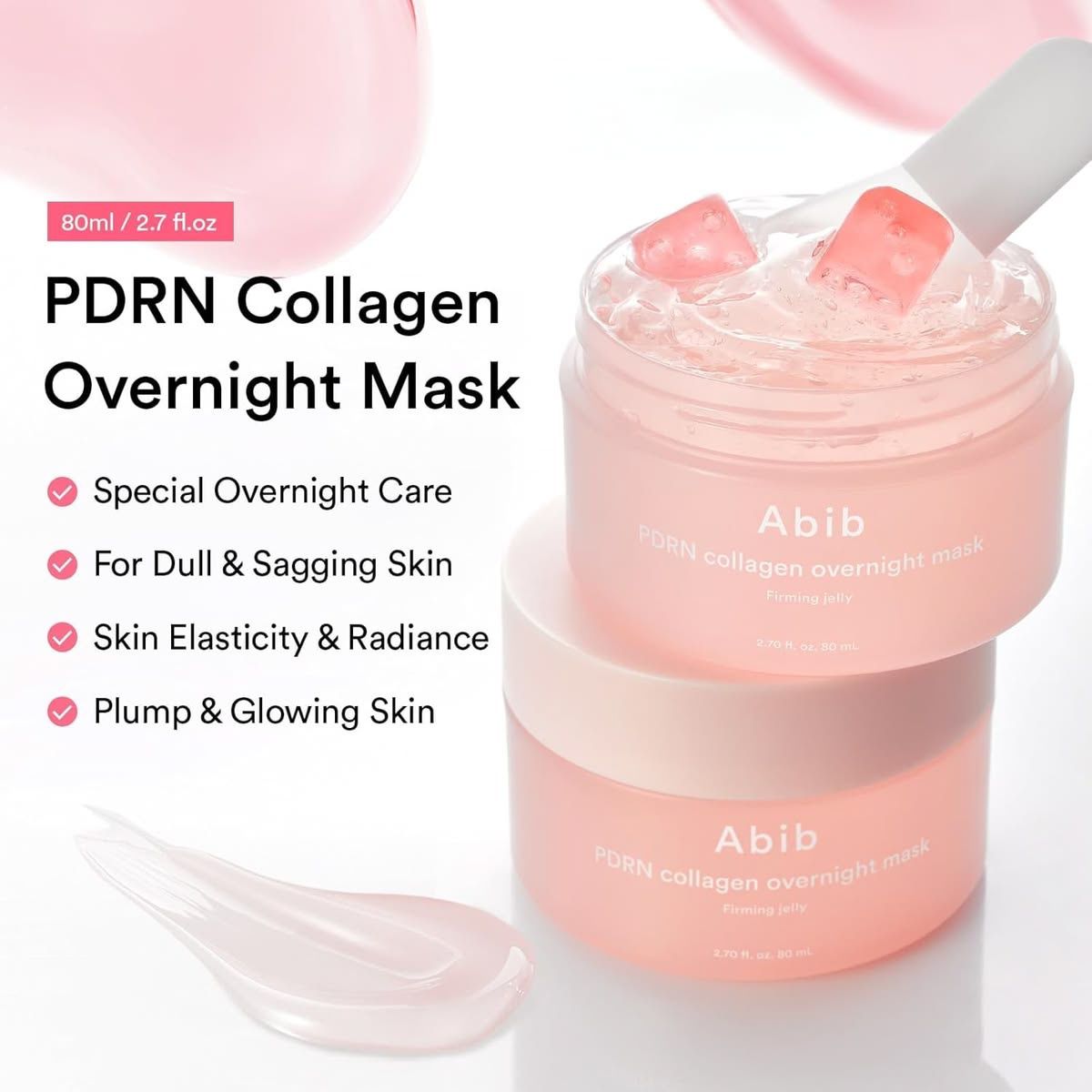 Abib - PDRN Collagen Overnight Mask Firming Jelly - Masque de nuit - 80 ml – Image 2