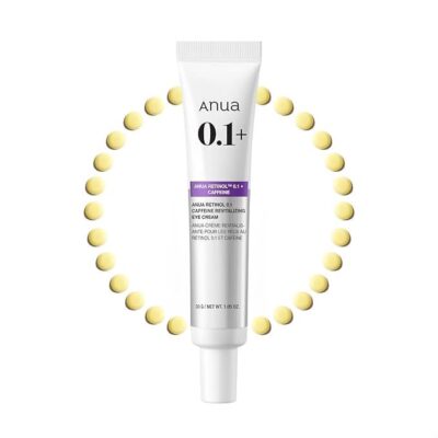 Anua - Retinol 0.1 Caffeine Revitalizing Eye Cream - Crème raffermissante yeux